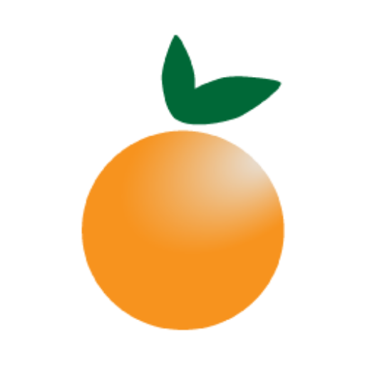 A digital representation of an orange